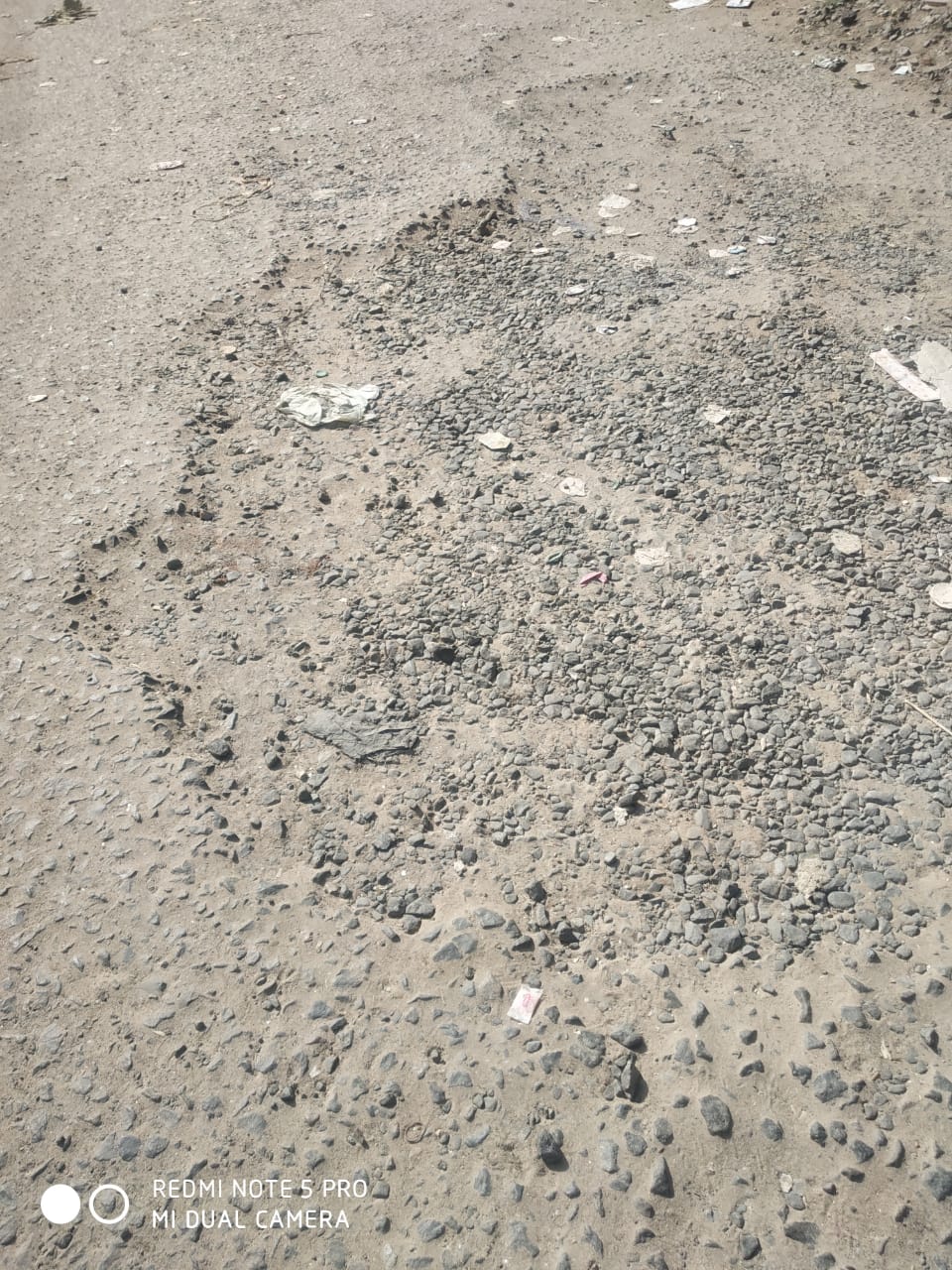 சேதமடைந்த சாலை