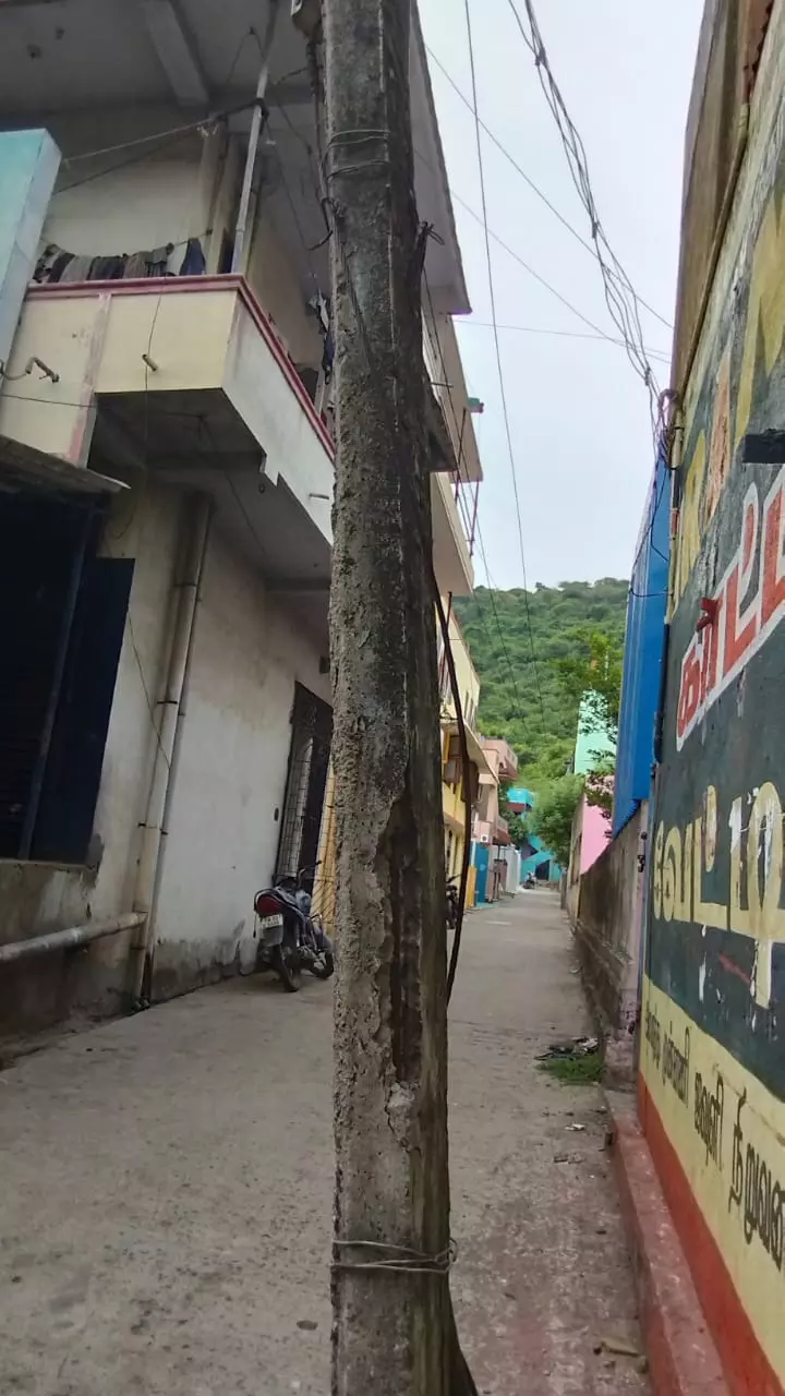 மின் கம்பத்தின் அவல நிலை மின் கம்பத்தின் அவல நிலை