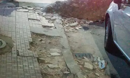 ஆபத்தான நடைபாதை ஆபத்தான நடைபாதை