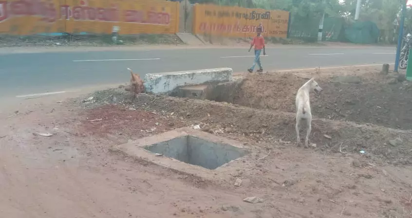 உயிர்பலி வாங்க காத்திருக்கும் நீர்த்தொட்டி