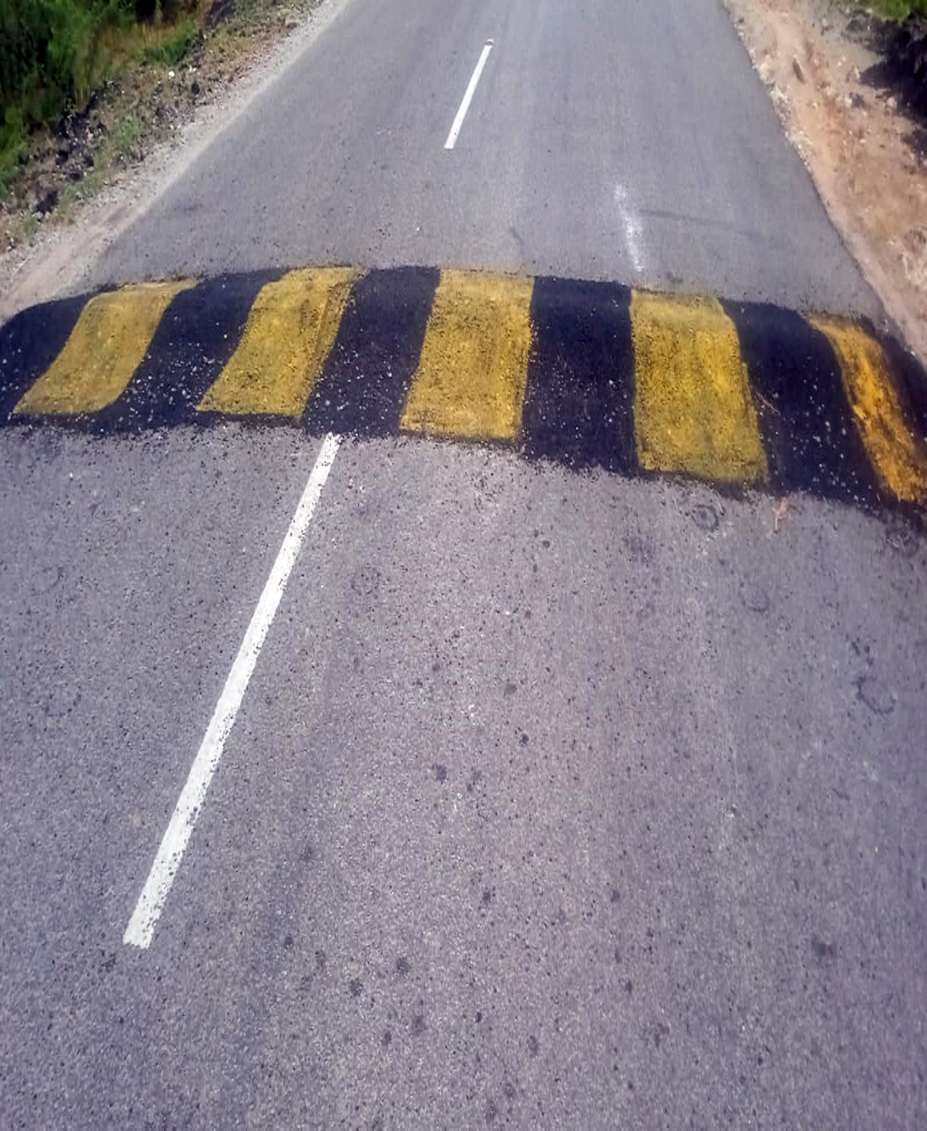 புகாருக்கு உடனடி தீர்வு: வேகத்தடையில் வர்ணம் பூசப்பட்டது புகாருக்கு உடனடி தீர்வு: வேகத்தடையில் வர்ணம் பூசப்பட்டது