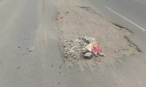 சாலையில் விபரீதம் சாலையில் விபரீதம்