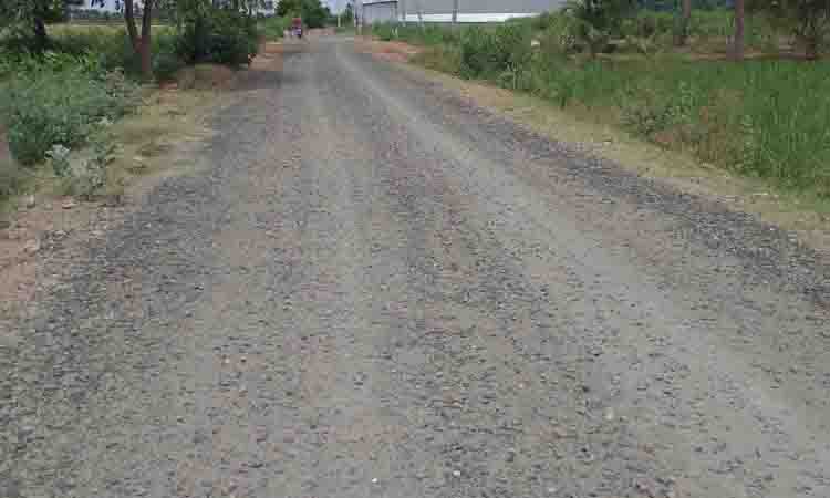 கிடப்பில் போடப்பட்ட தார்சாலை பணி