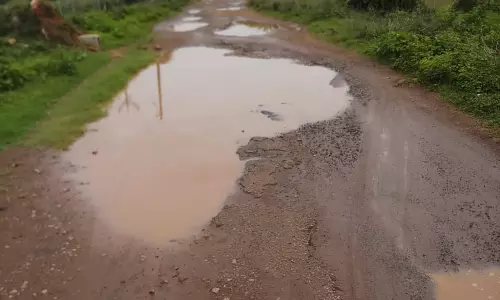 சேதமடைந்த சாலை சீரமைக்கப்படுமா? சேதமடைந்த சாலை சீரமைக்கப்படுமா?