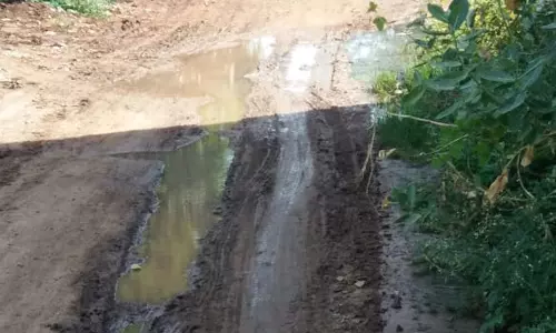 சாலையில் முரம்பு மண் கொட்ட வேண்டும்