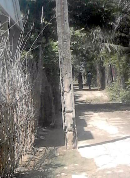 ஆபத்தான மின்கம்பம் ஆபத்தான மின்கம்பம்