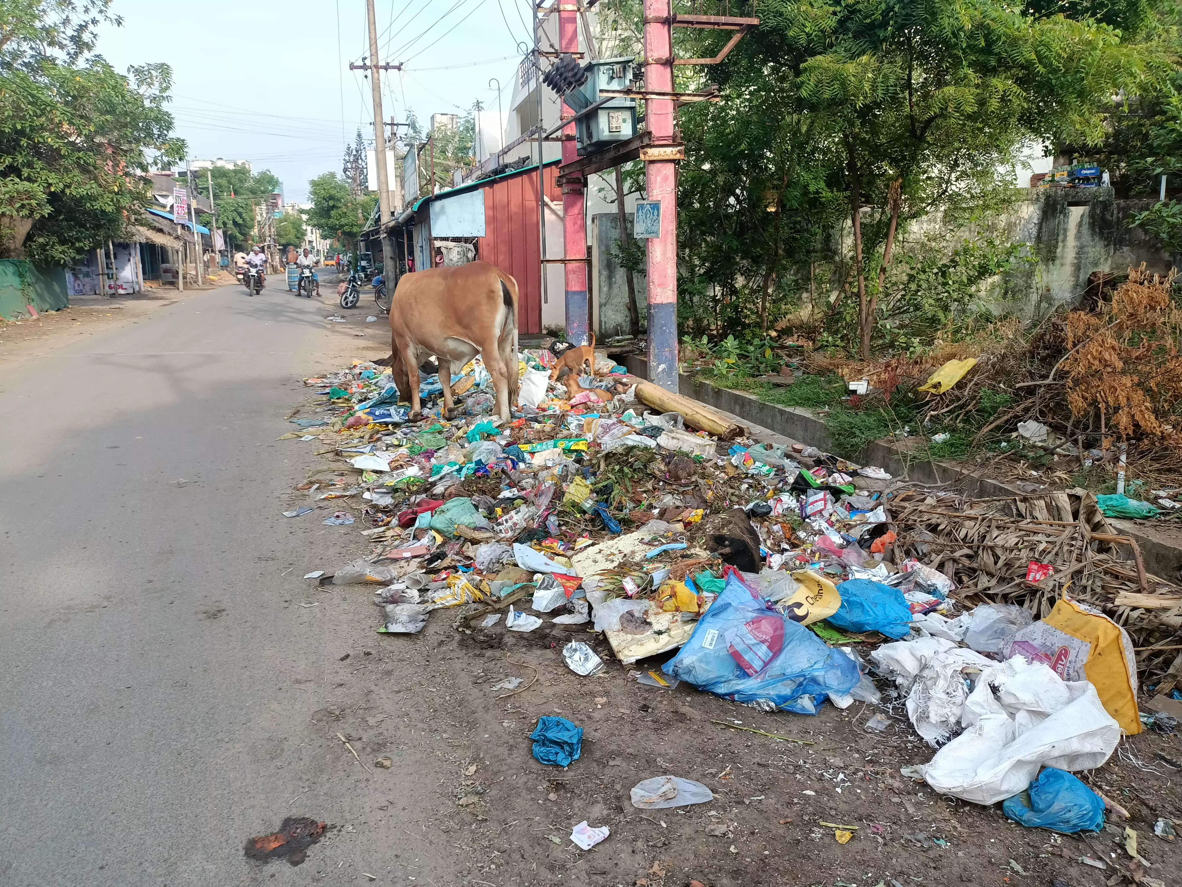 குப்பை குவியலால் சுகாதார சீர்கேடு குப்பை குவியலால் சுகாதார சீர்கேடு