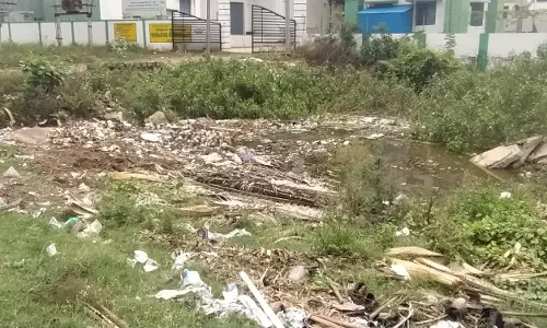 தேங்கி கிடக்கும் குப்பைகள்