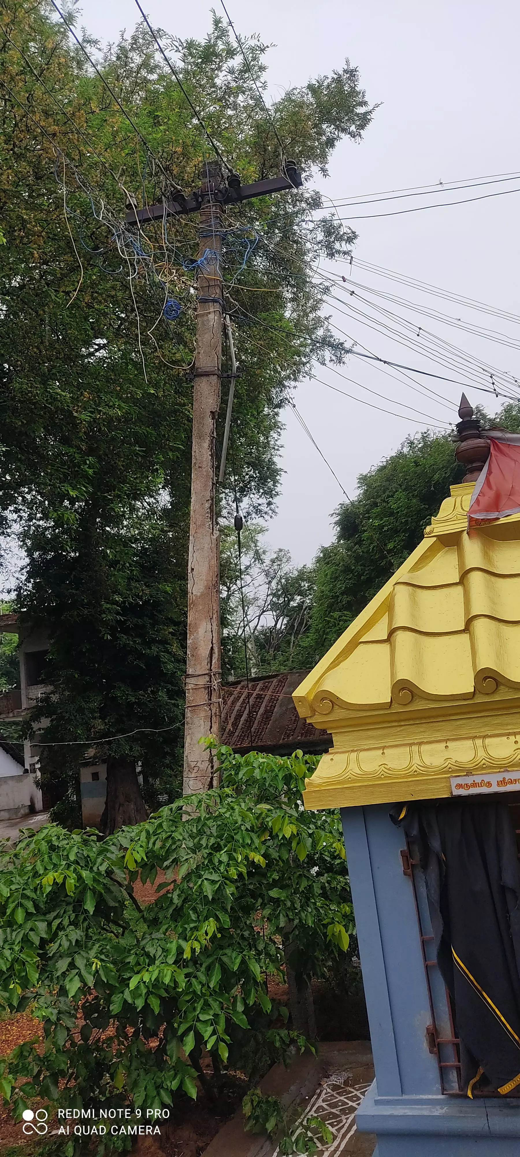 மின் கம்பம் ேசதம் மின் கம்பம் ேசதம்