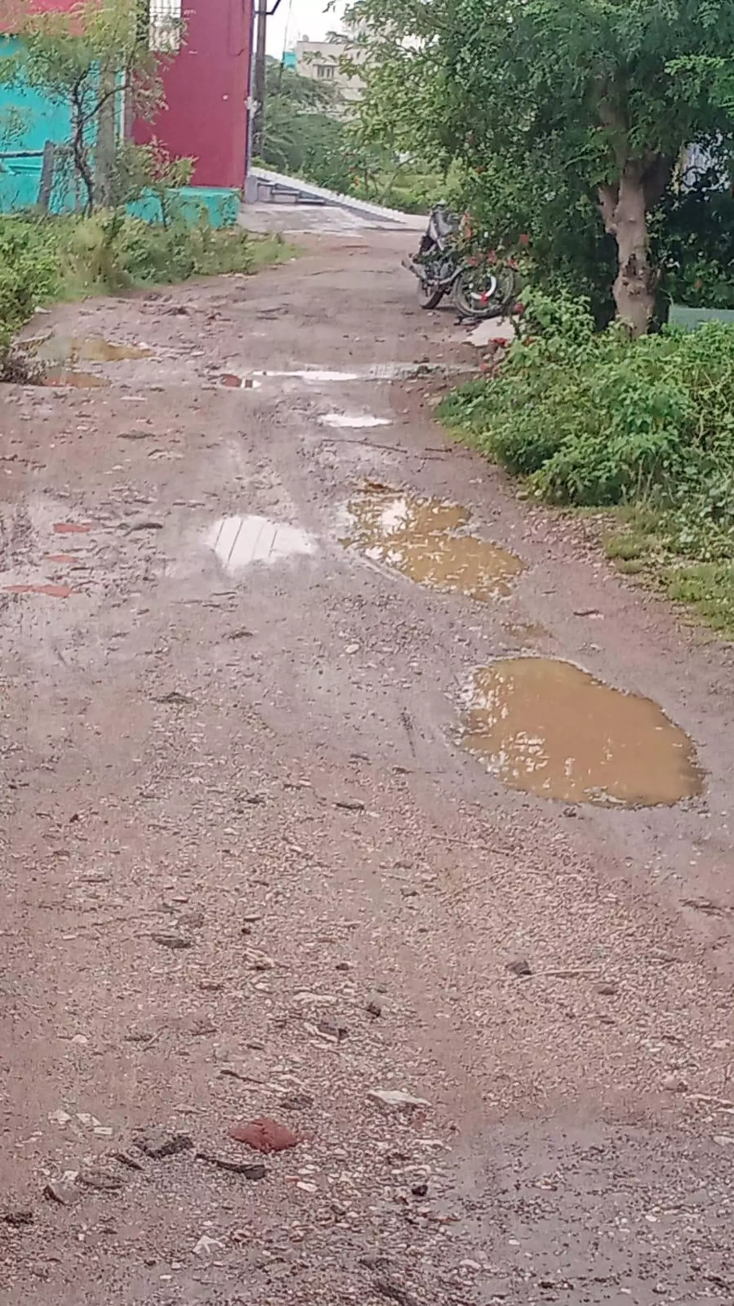 மேடு பள்ளங்களாக உள்ள சாலை