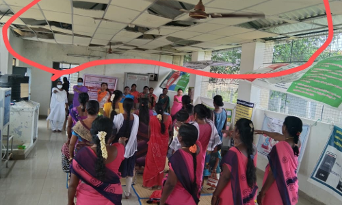 சேதமடைந்த அங்கன்வாடி மையம்