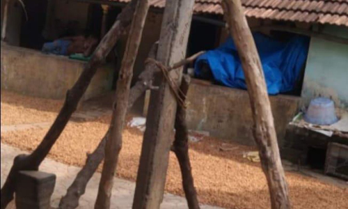 ஆபத்தான மின்கம்பம்