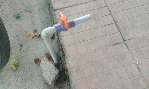 சரி செய்யப்பட்ட குடிநீர் குழாய் சரி செய்யப்பட்ட குடிநீர் குழாய்