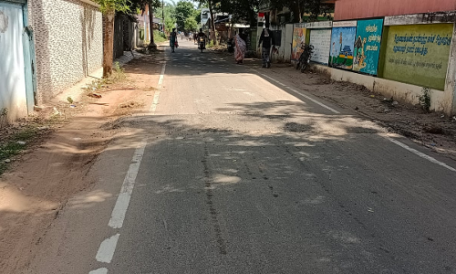 தினத்தந்தி செய்தி எதிரொலி  வேகத்தடை அமைக்கப்பட்டது.