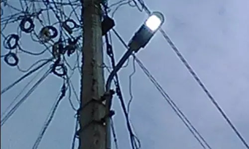 பகலில் எரியும் மின் விளக்கு பகலில் எரியும் மின் விளக்கு