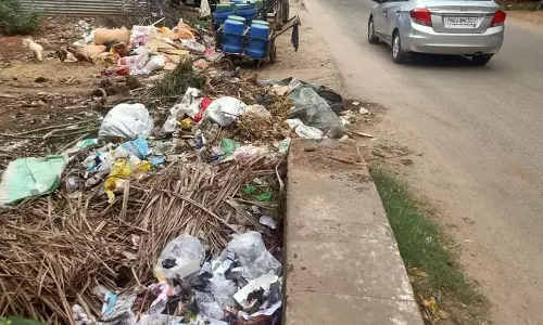 சாலையோரத்தில் கொட்டப்படும் குப்பைகள் சாலையோரத்தில் கொட்டப்படும் குப்பைகள்