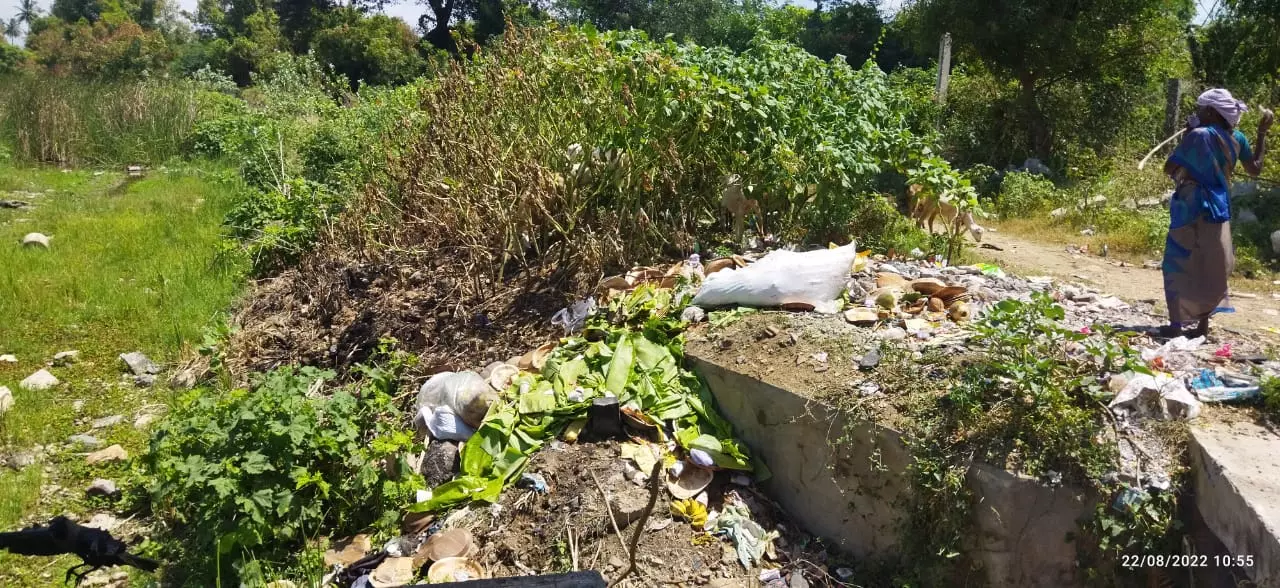 ஓடையில் குப்பை