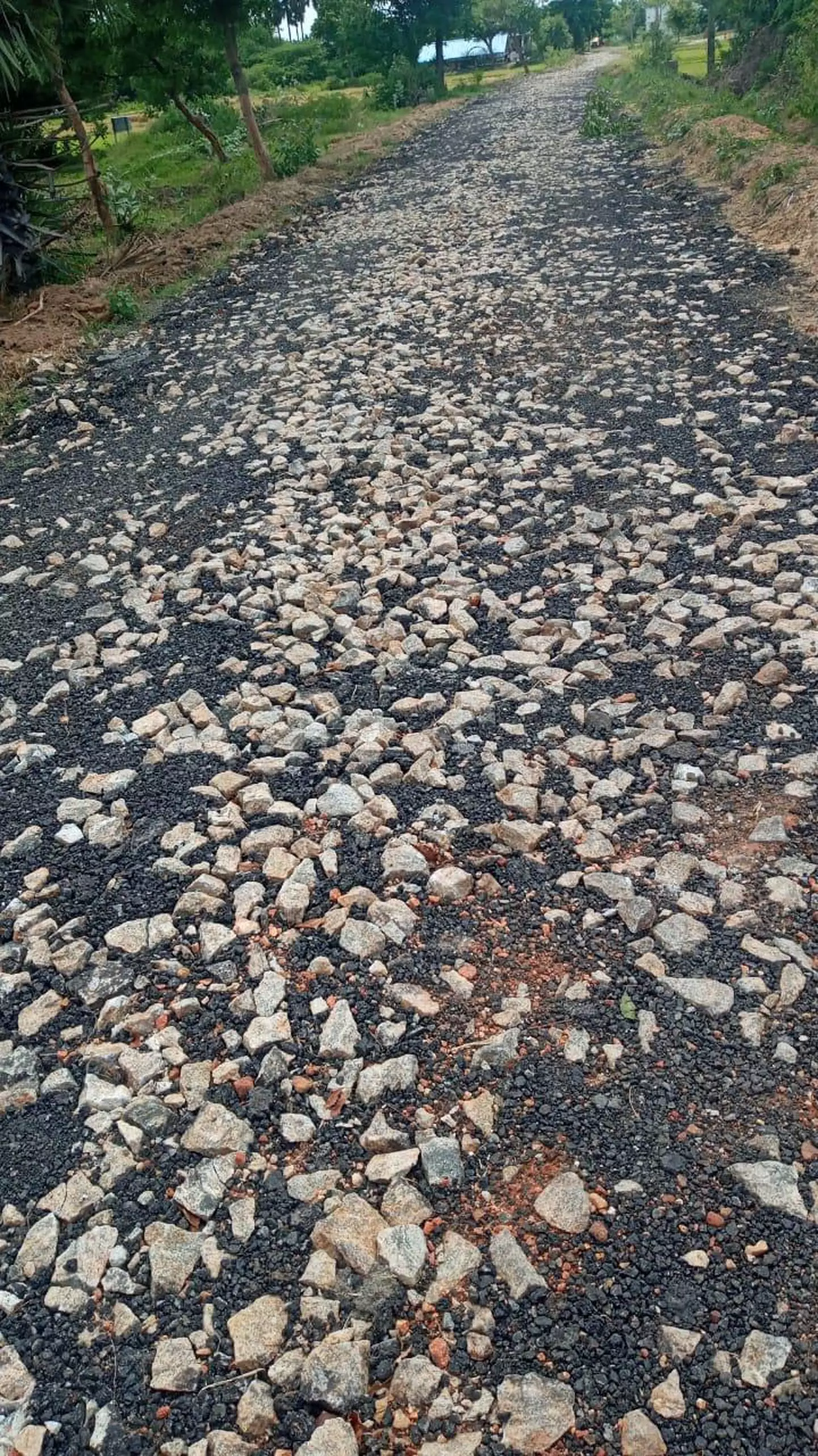 கிடப்பில் போடப்பட்ட சாலை பணி