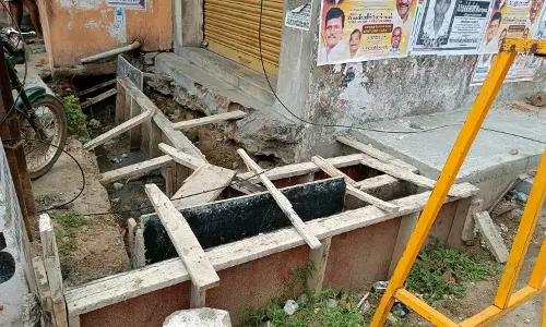 கிடப்பில் போடப்பட்ட கால்வாய் பணி