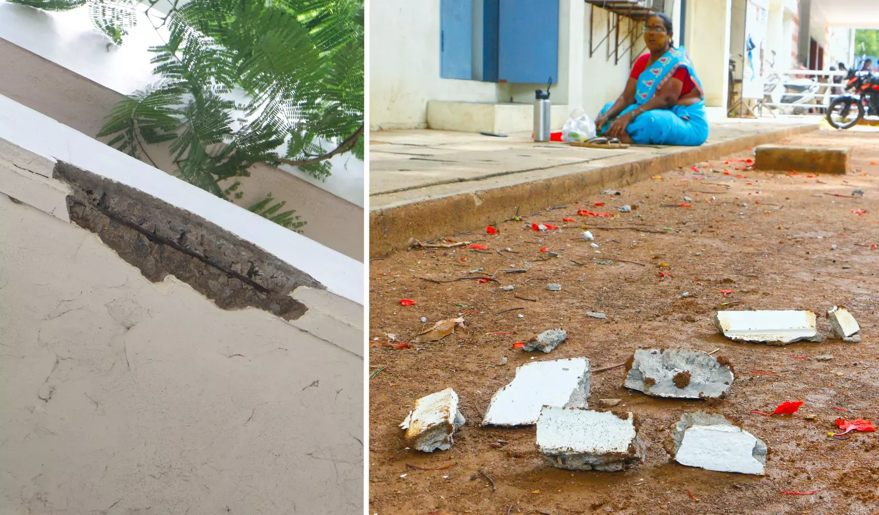 உடைந்து விழும் கான்கிரீட் பூச்சுகள்