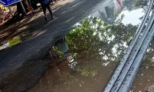 தேங்கும் மழைநீரால் துர்நாற்றம்