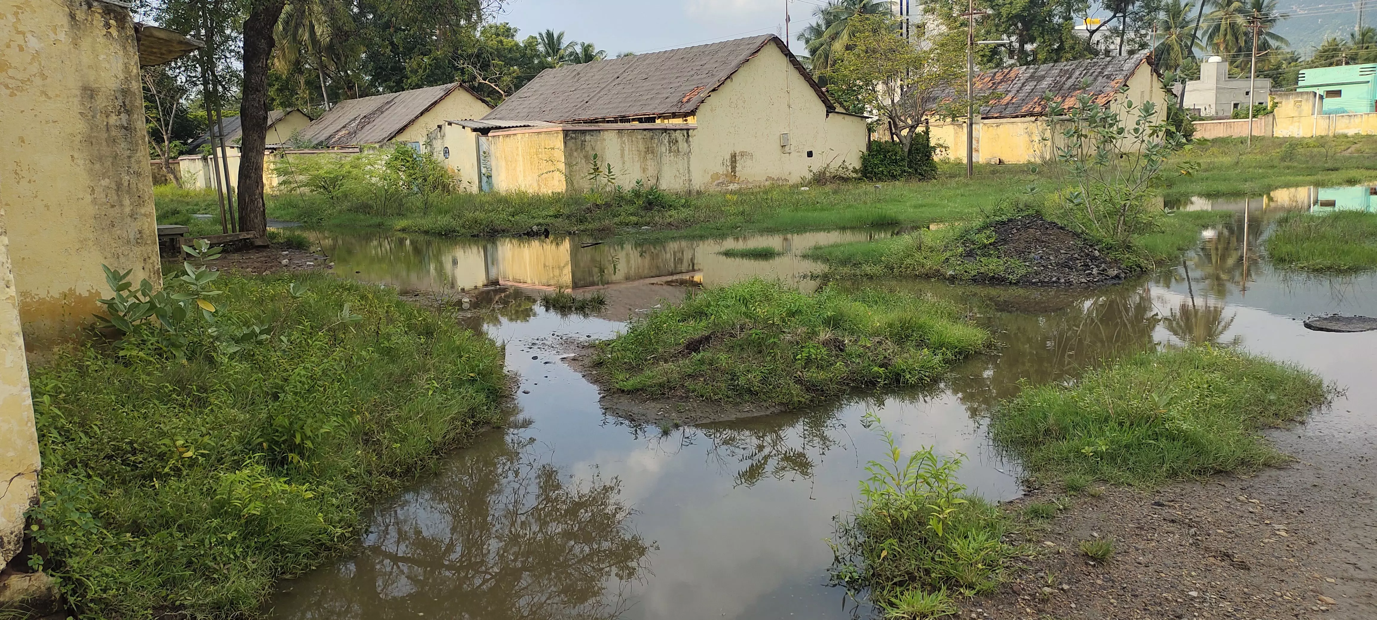 தேங்கிய மழைநீரை அகற்ற வேண்டும்