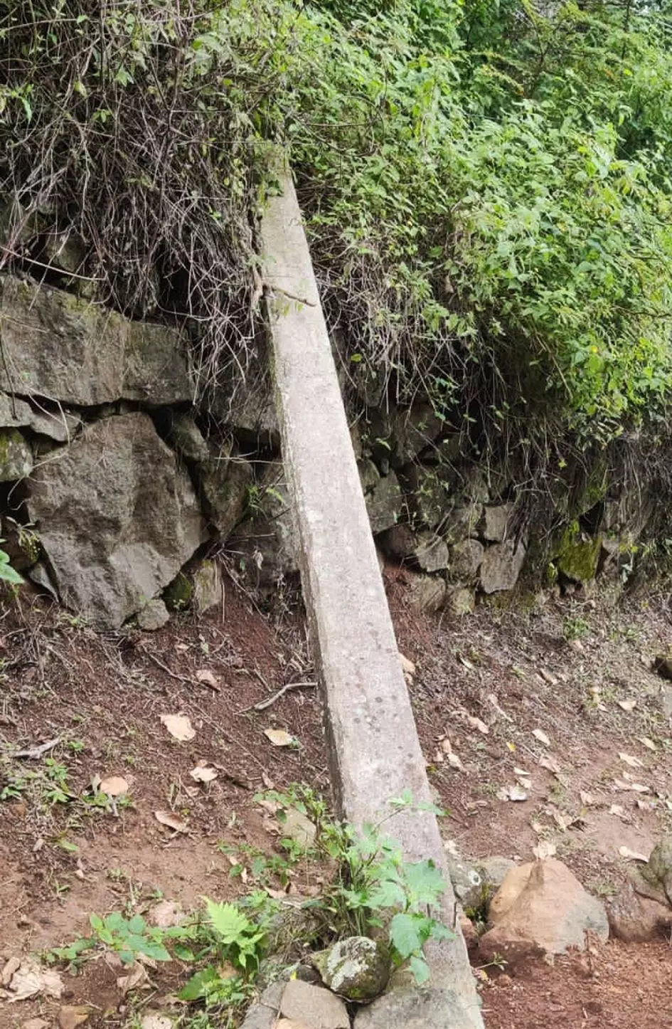 சாய்ந்த மின்கம்பம்