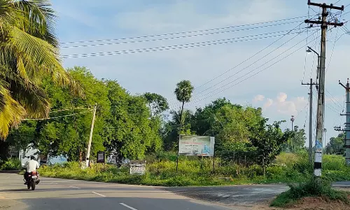 பகலில் எாியும் மின்விளக்கு