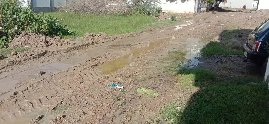 சேரும் சகதியுமான சாலை