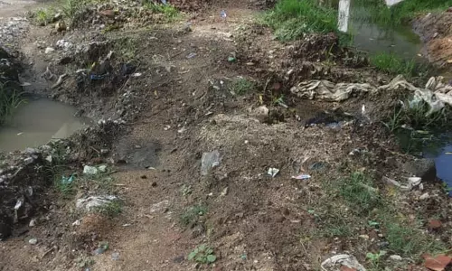 பாதியில் நிறுத்தப்பட்ட ஆரம்பக்கட்ட சாலை பணி பாதியில் நிறுத்தப்பட்ட ஆரம்பக்கட்ட சாலை பணி