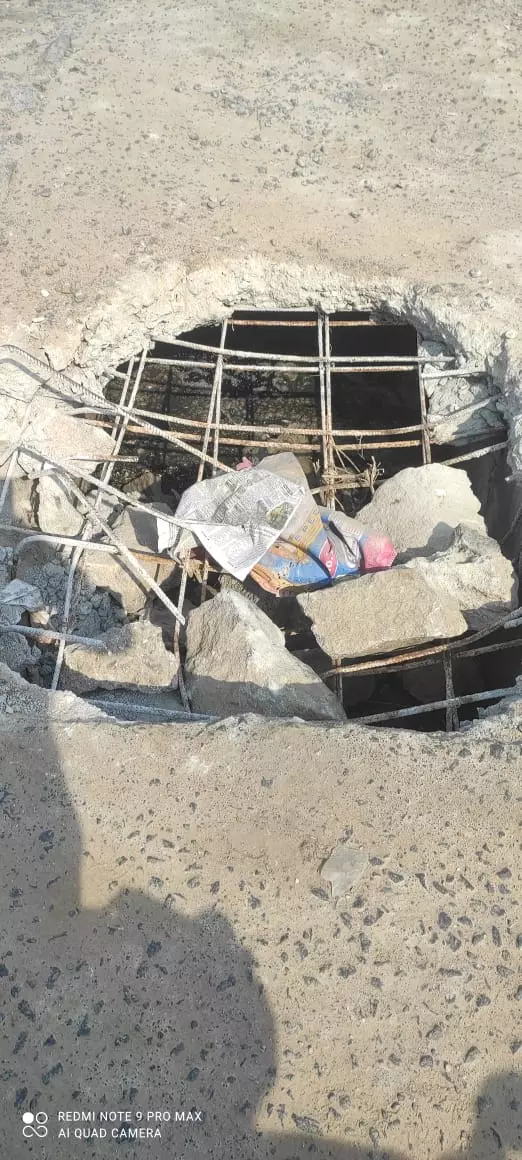 சாலையில் ஏற்பட்ட பள்ளம் சீரமைக்கப்படுமா?