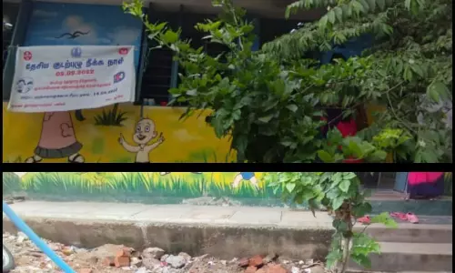 தேங்கி கிடக்கும் கழிவுநீர்