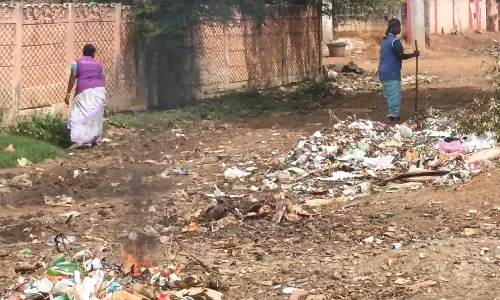 குப்பைகளுக்கு தீ வைப்பு குப்பைகளுக்கு தீ வைப்பு