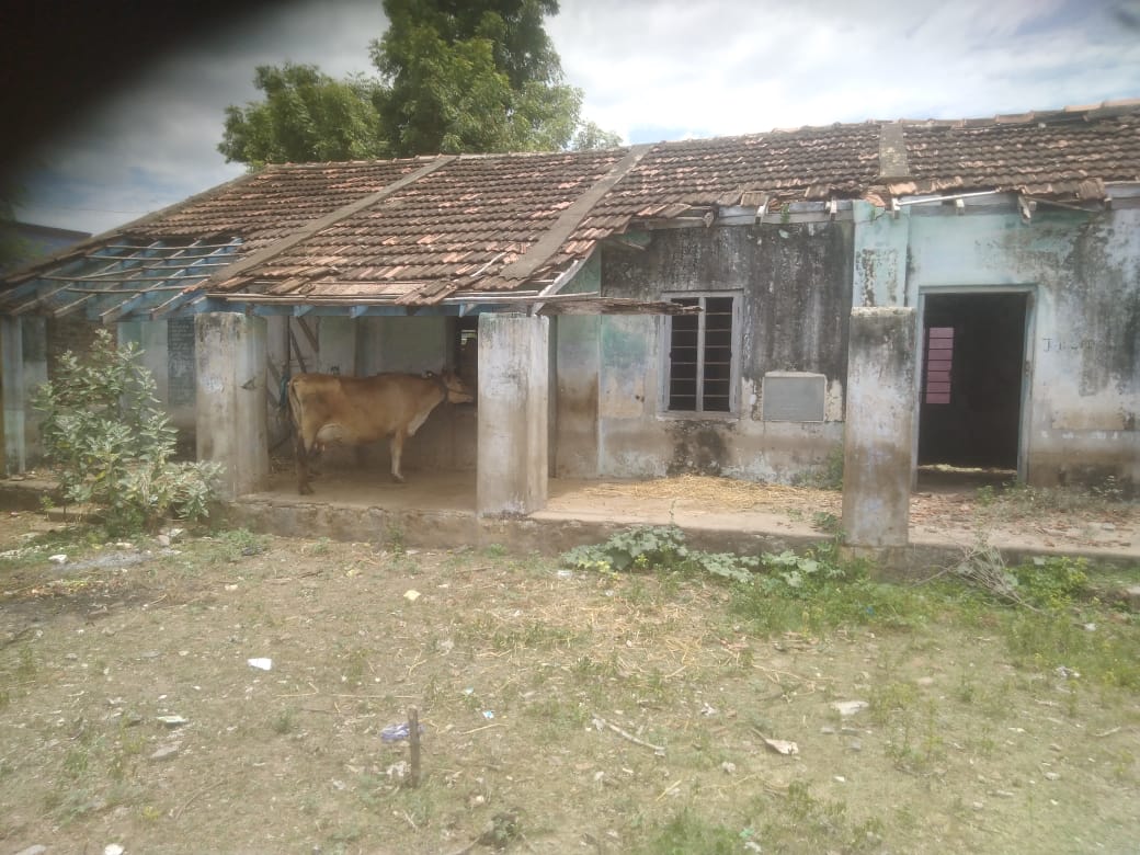 பயன்பாடின்றி கிடக்கும் பள்ளி கட்டிடம்