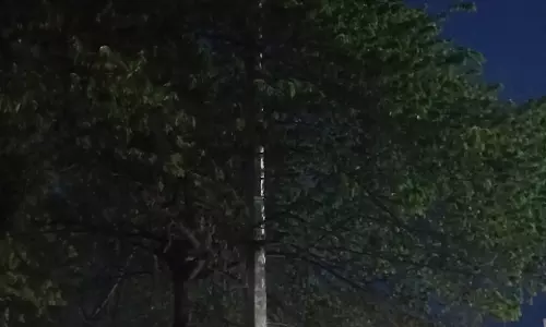 இருள் சூழ்ந்த பஸ் நிறுத்தம்