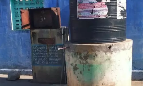 பயன்படாத குடிநீர் தொட்டி