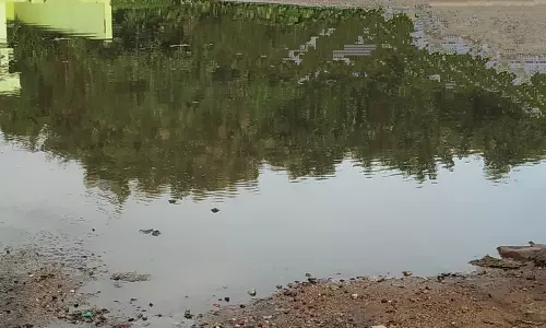 தேங்கிய மழைநீரை வெளியேற்றுவார்களா? தேங்கிய மழைநீரை வெளியேற்றுவார்களா?