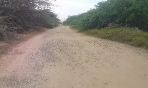 சேதமடைந்த சாலையால் அவதி