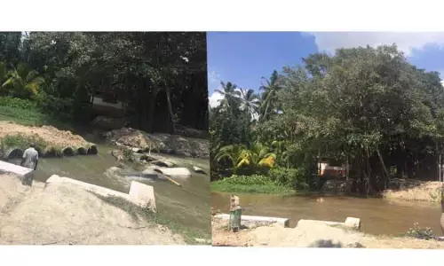 தற்காலிக பாலம் அகற்றப்பட்டது