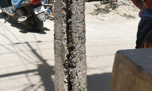 எழும்புக்கூடான மின்கம்பம் எழும்புக்கூடான மின்கம்பம்