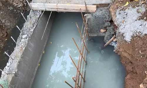 கழிவு நீர் தேக்கம்