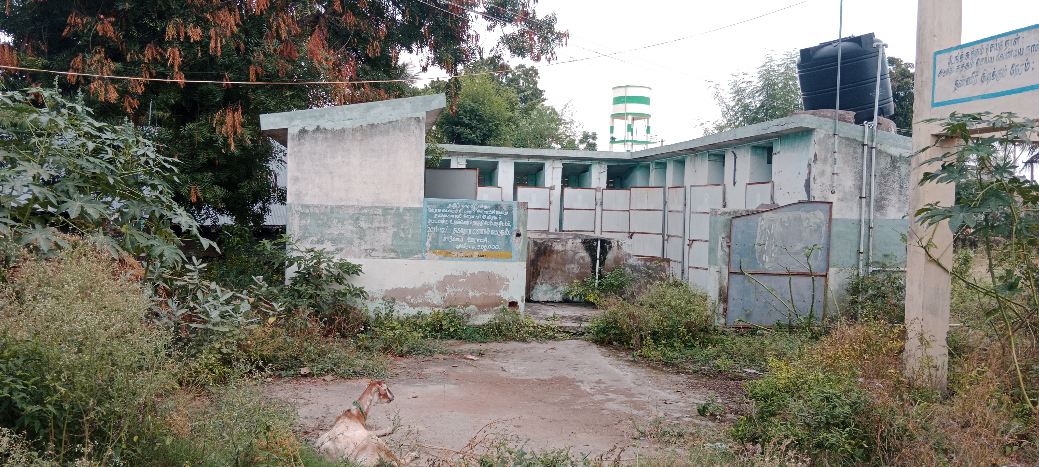 பயன்படாத கழிவறை