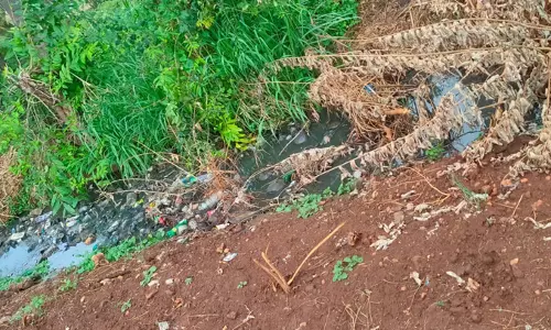 கால்வாயில் அடைப்பு கால்வாயில் அடைப்பு