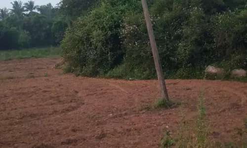 சாய்ந்த மின்கம்பம்