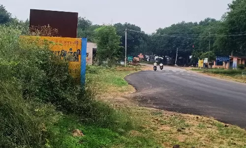 புதருக்குள் தகவல் பலகை