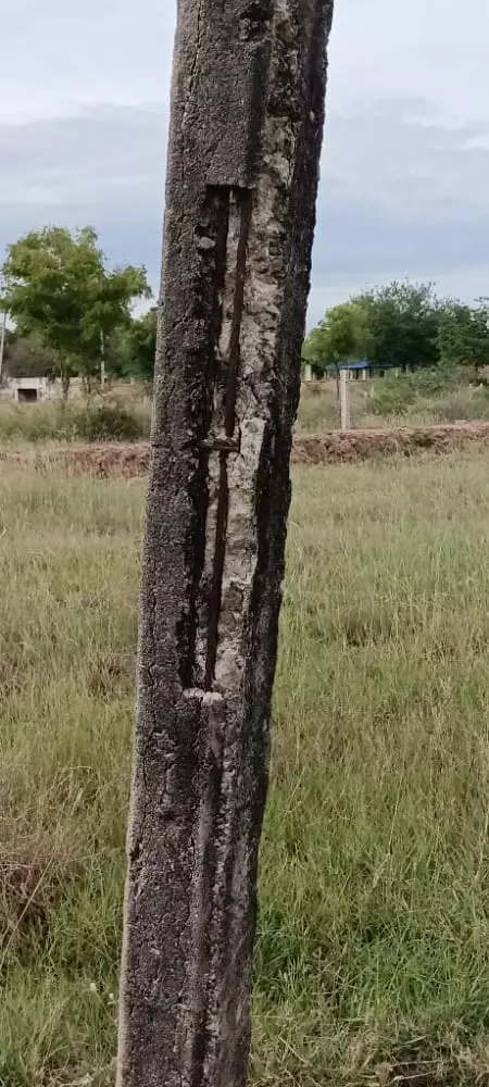 ஆபத்தான மின்கம்பம் ஆபத்தான மின்கம்பம்