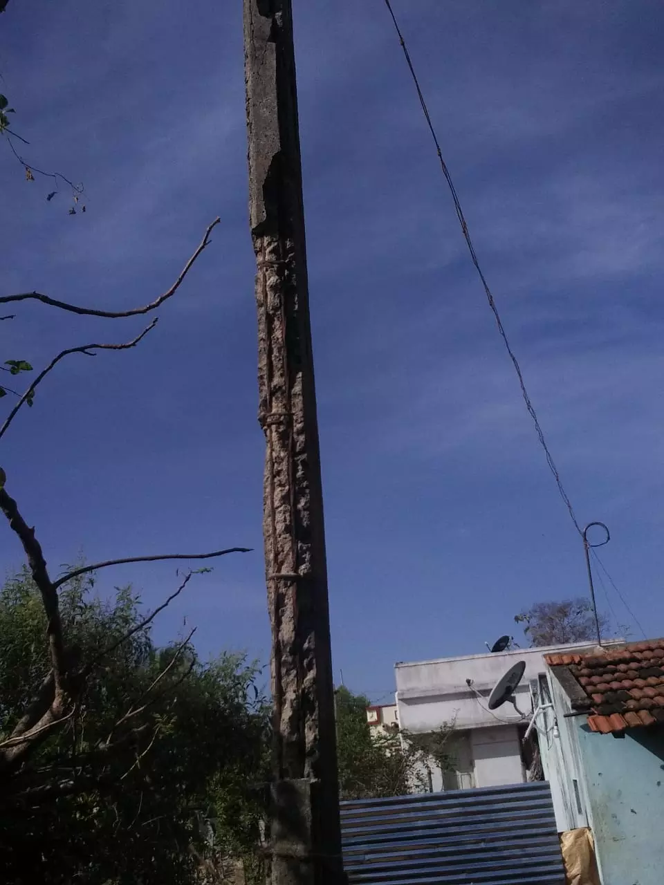 எலும்பு கூடான மின்கம்பம் எலும்பு கூடான மின்கம்பம்