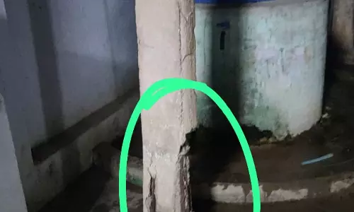 ஆபத்தான மின்கம்பம்