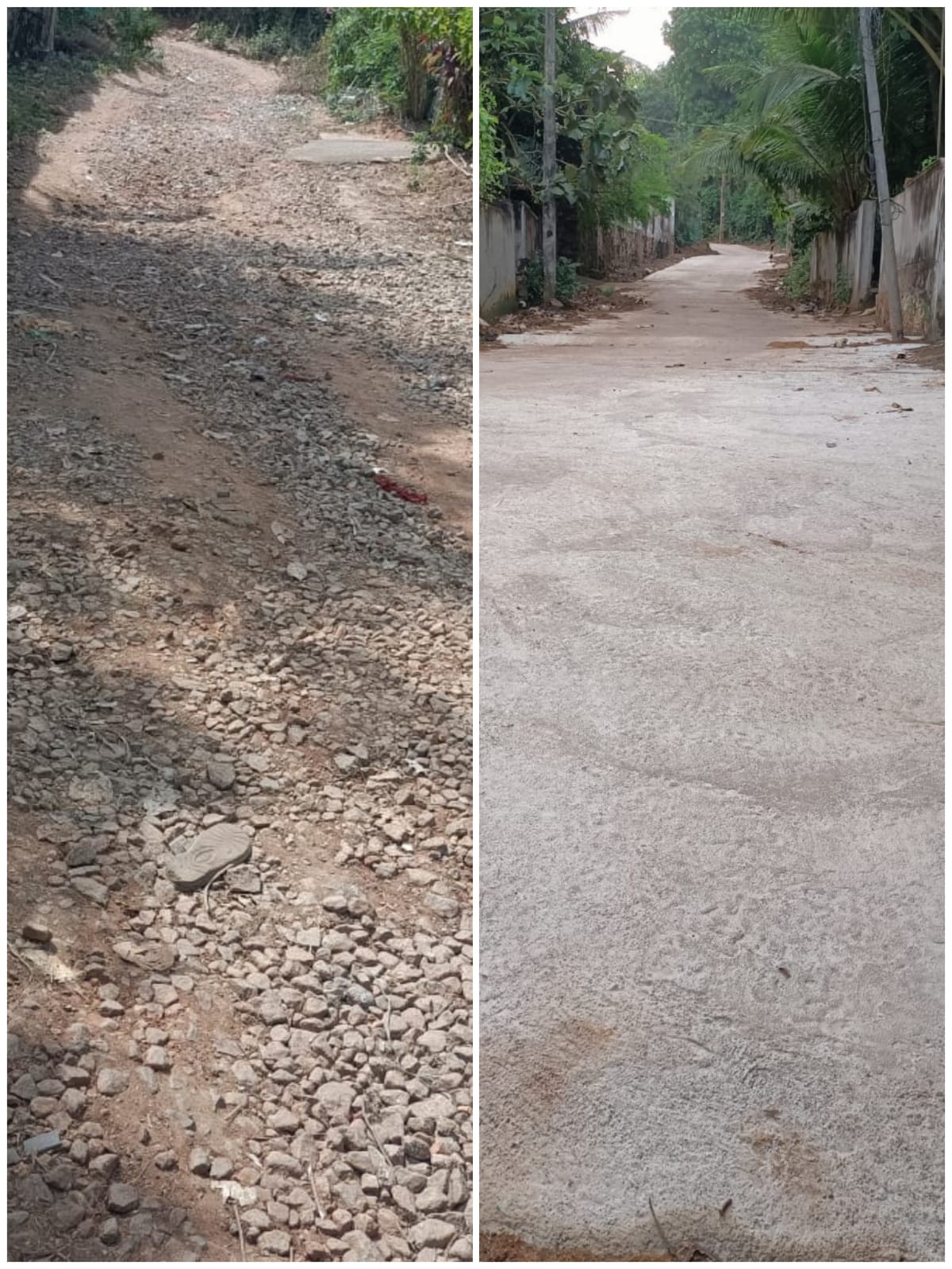 சாலை சீரமைக்கப்பட்டது