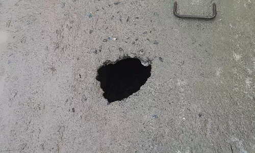 கழிவுநீர் கால்வாய் சிலாப் சேதம்